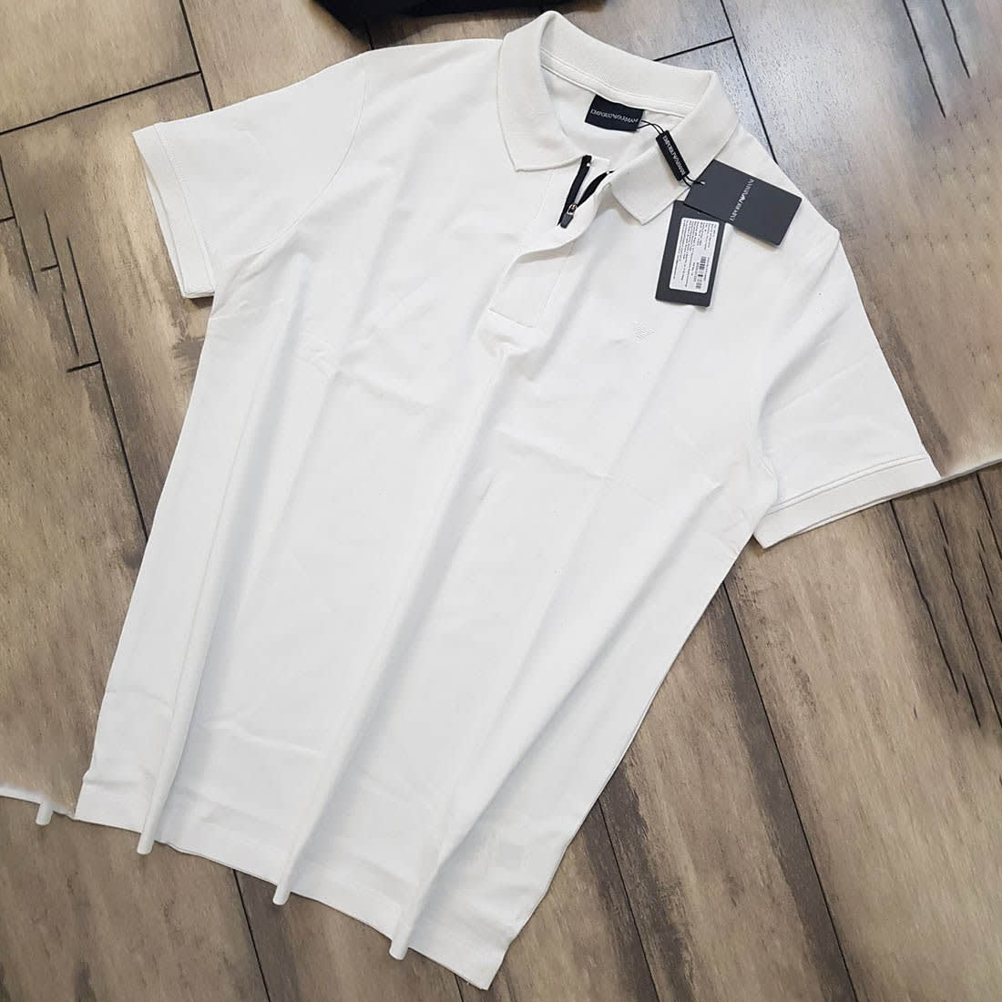 Emporio Armani White Polo T-Shirt-4