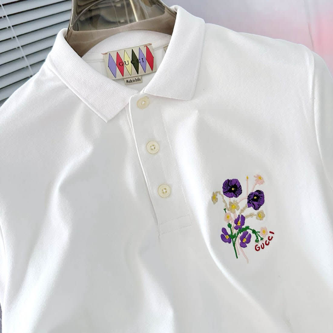 Gucci White Premium Quality Polo T-shirt-2