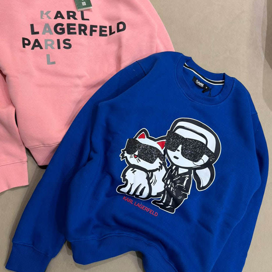 Karl Lagerfeld Blue Premium Quality Sweatshirt-1