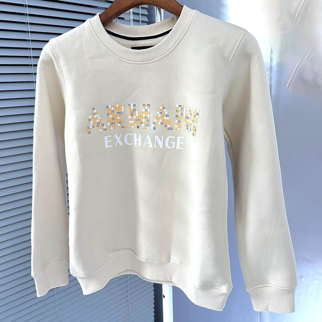 Armani Exchange Cream Premium Quality Sweatshirt-1