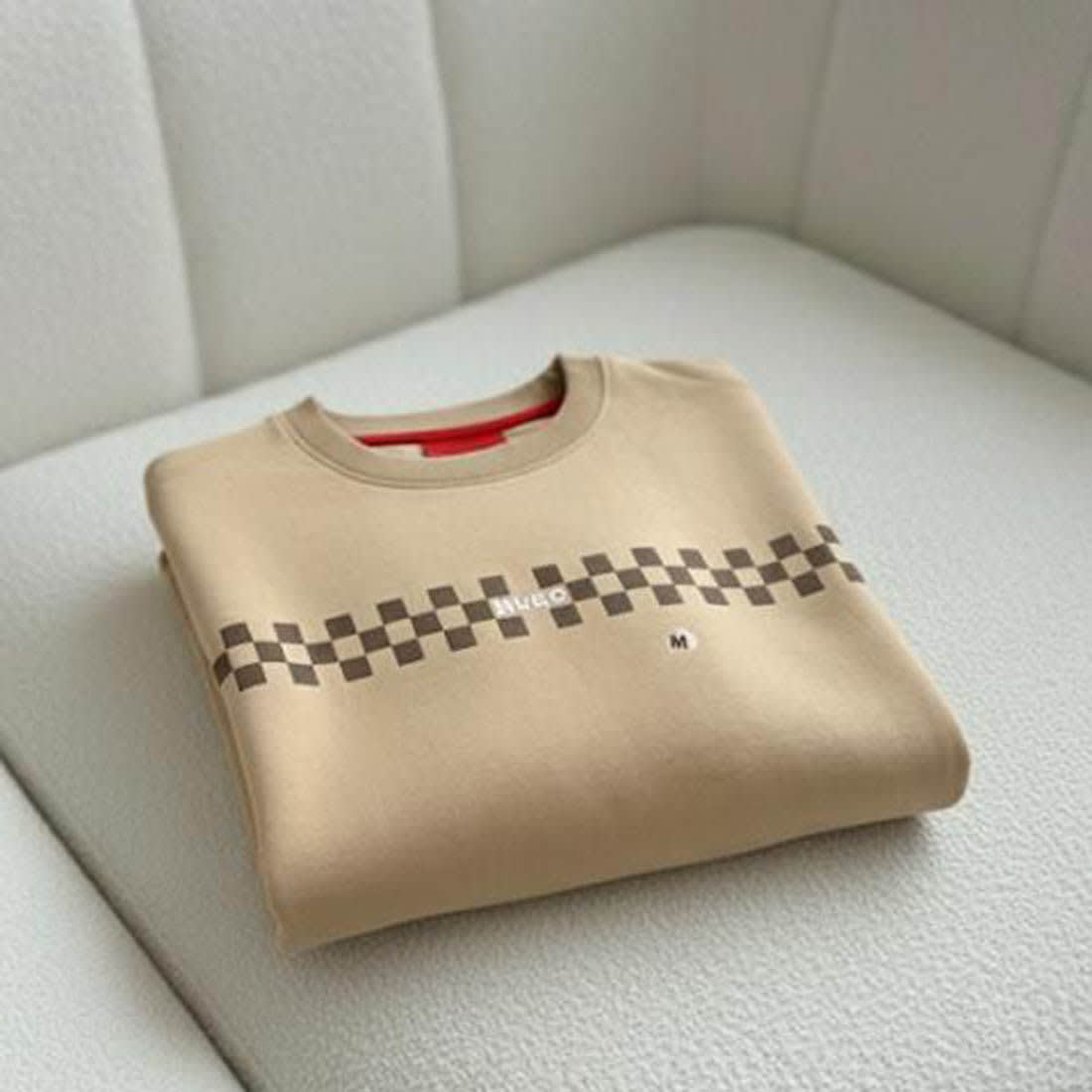 Boss Embroidery Brown cotton Sweatshirt-3