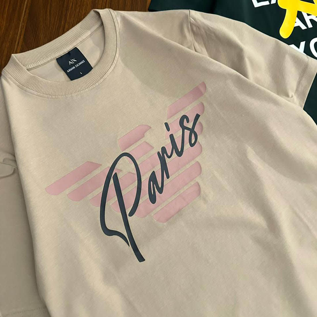 Armani Exchange Cream Premium Quality Polo Shirt-4