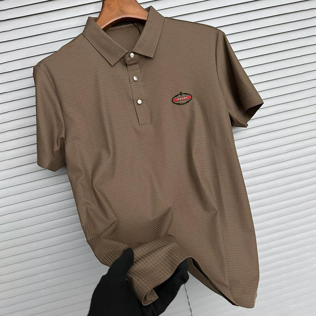 Prada Brown Premium Quality Polo T-shirt-1