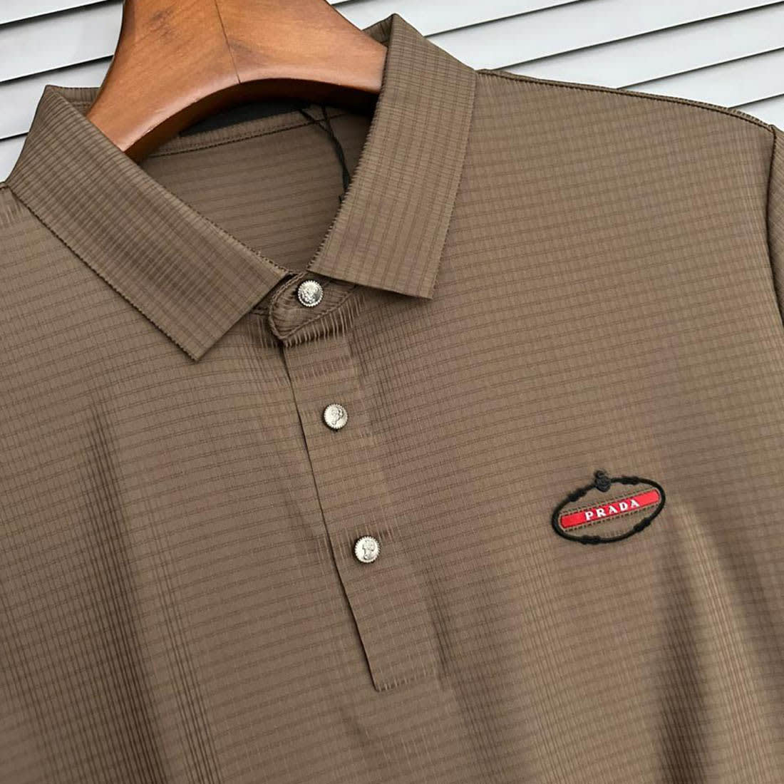 Prada Brown Premium Quality Polo T-shirt-2