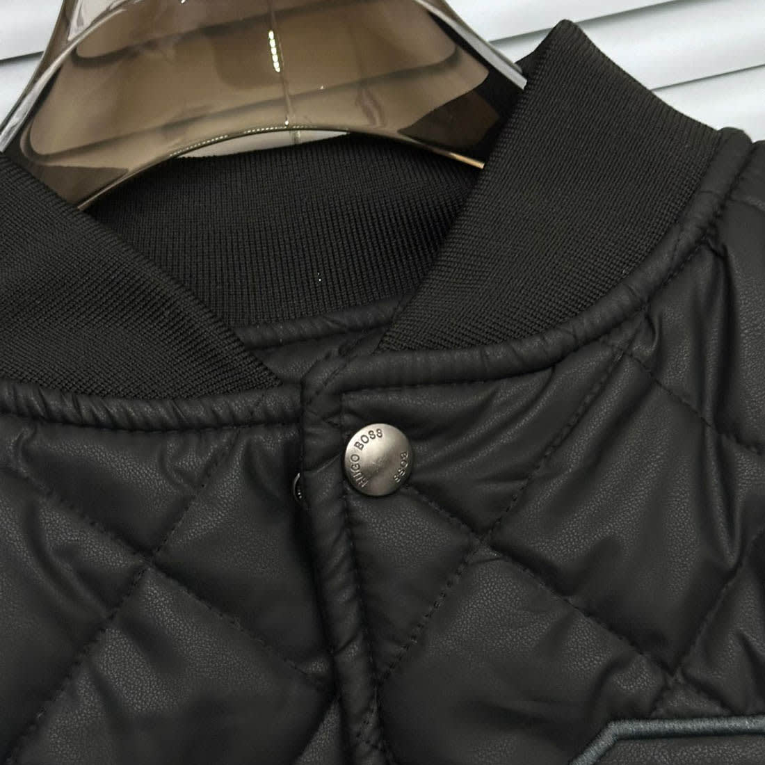 Boss Embroidered logo Black Premium Quality Jacket-3