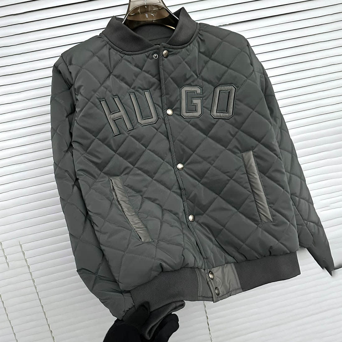 Boss Embroidered logo Grey Premium Quality Jacket-1