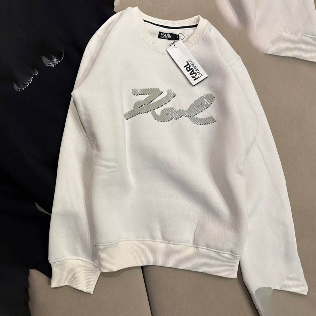 Karl Lagerfeld White Premium Quality Sweatshirt-0