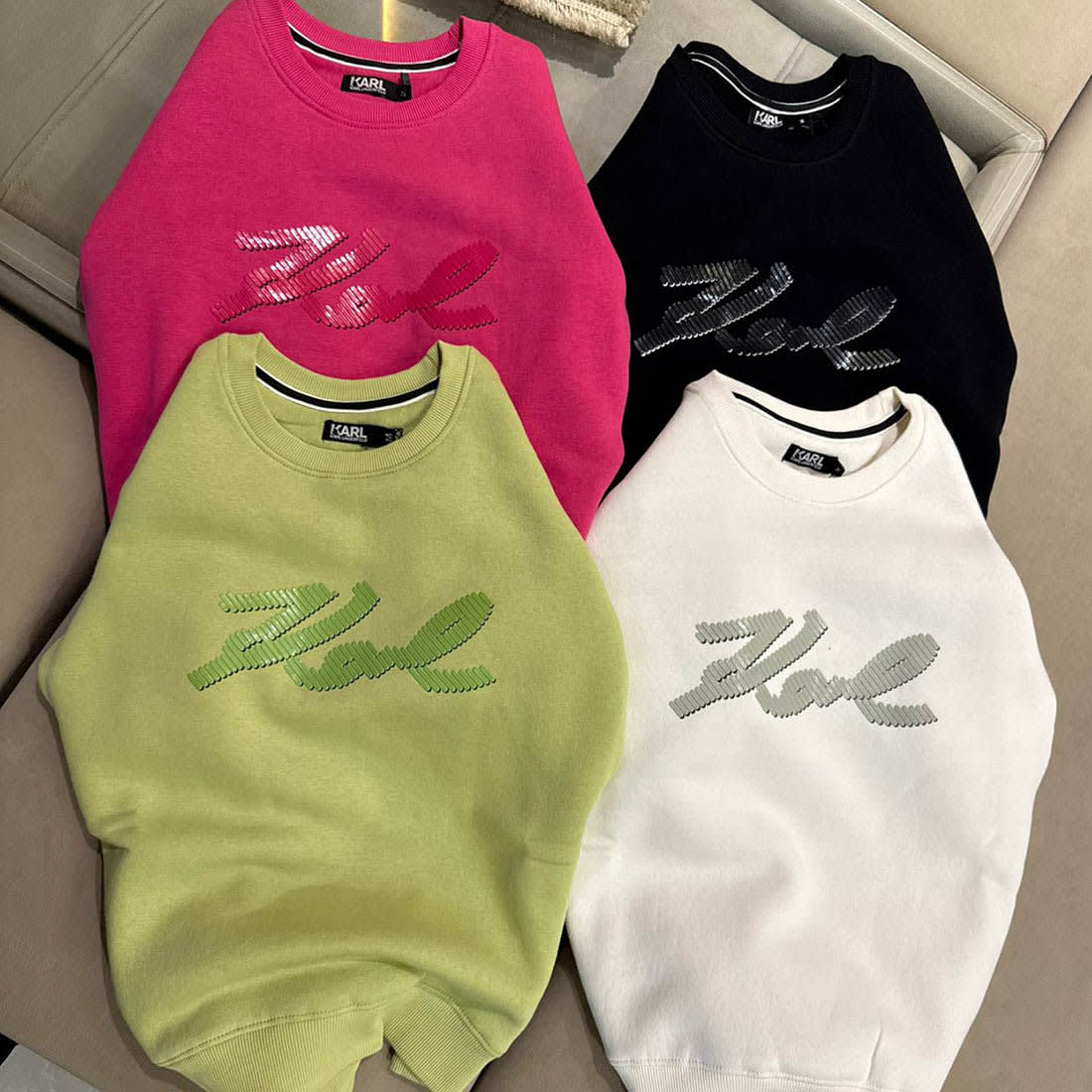 Karl Lagerfeld Green Premium Quality Sweatshirt-4