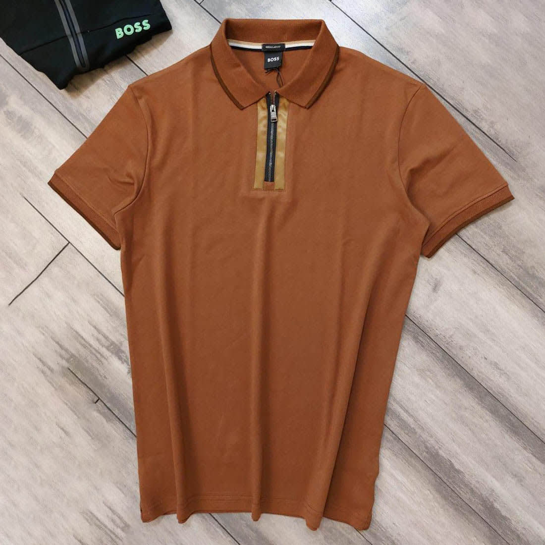 Hugo Boss Brown Premium Quality Tees-0