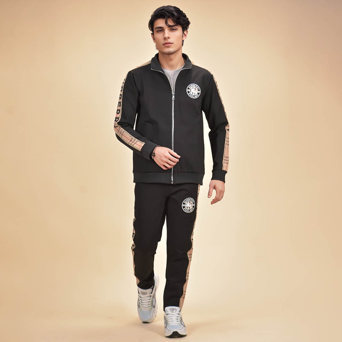Burberry Embroidered logo Black Premium Tracksuit-0