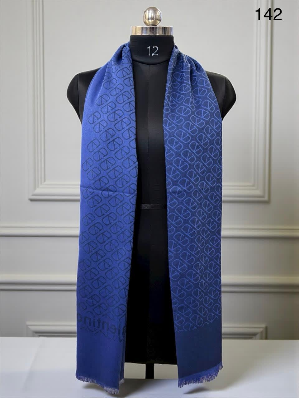 Valentino Blue Premium Quality Woollen Stole-0