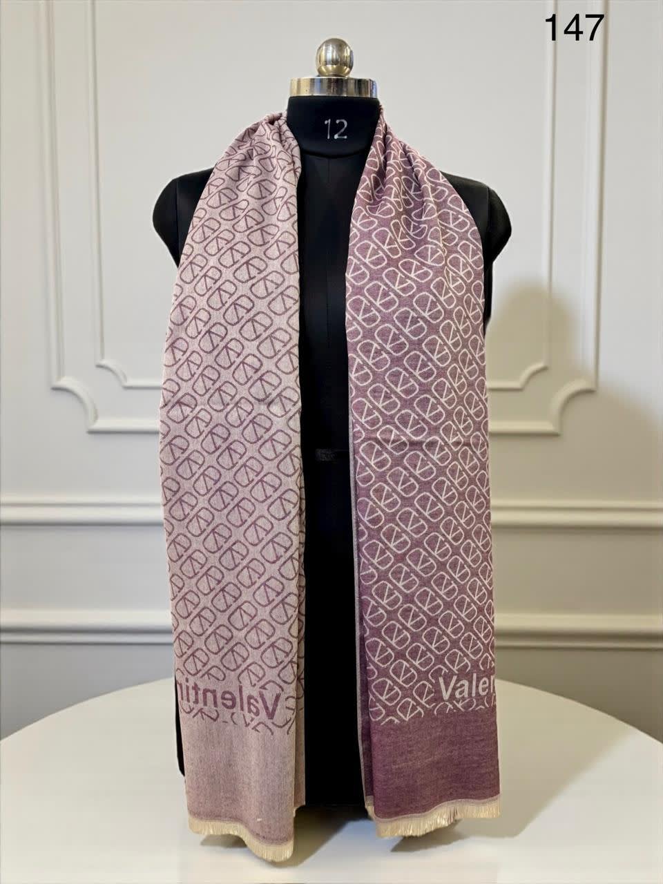Valentino Pink Premium Quality Woollen Stole-0