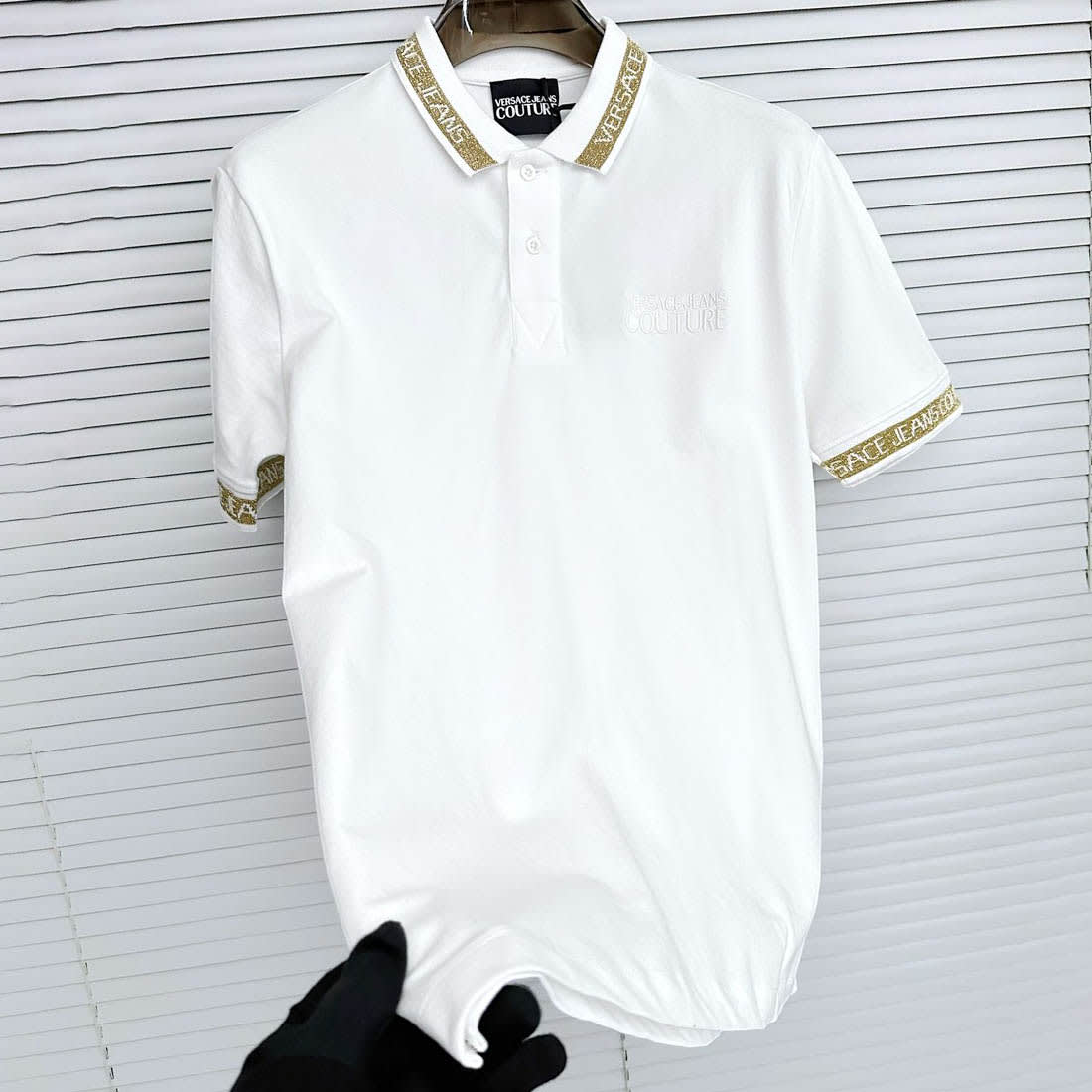 Versace White Premium Quality Polo T-shirt-0