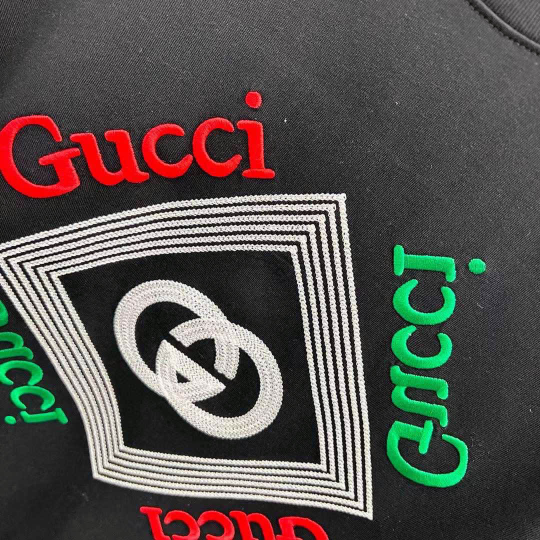 Gucci Black Premium Quality Polo T-shirt-5