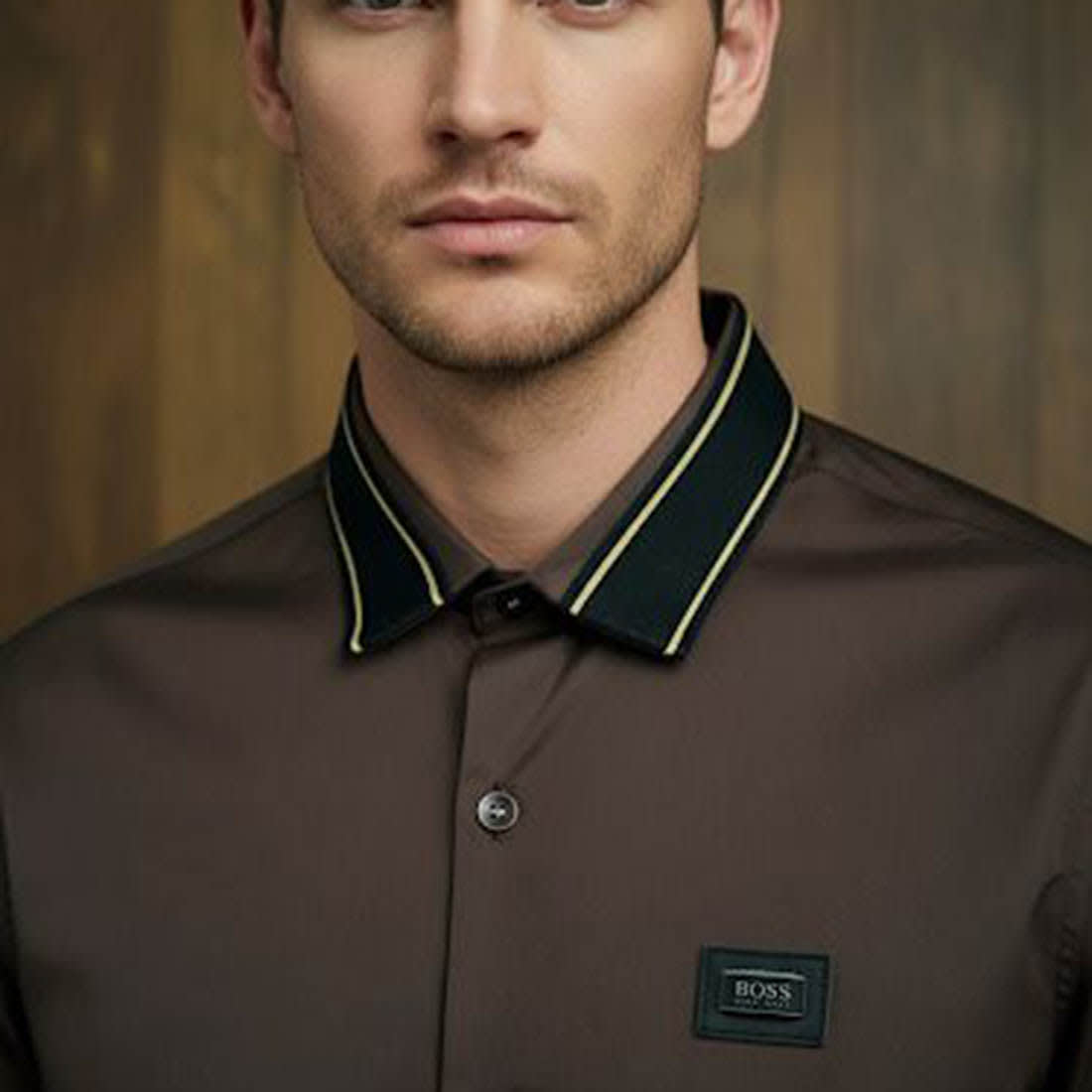 Hugo Boss Brown Premium Quality Shirt-0