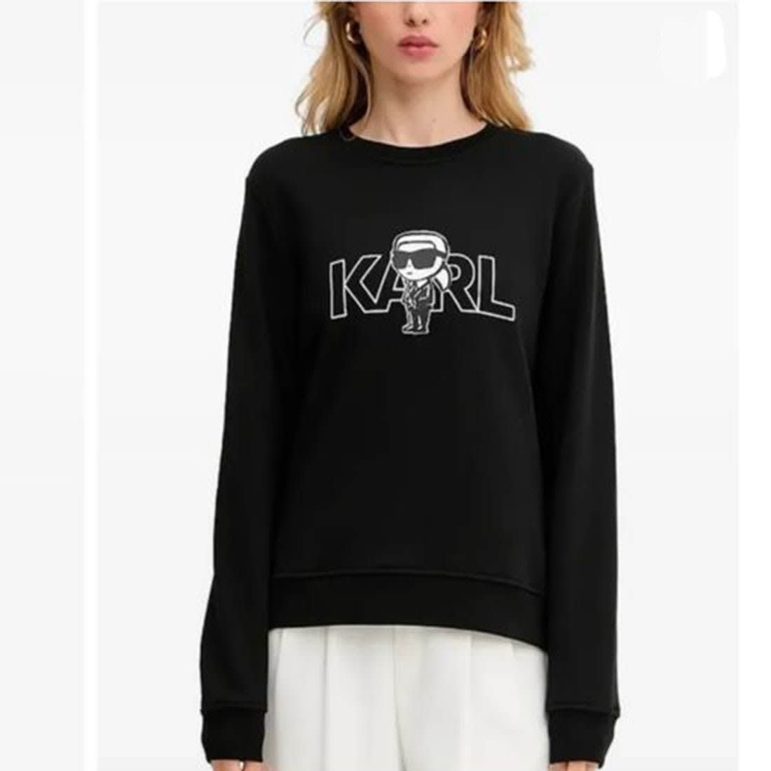 Karl Lagerfeld Black Premium Quality Sweatshirt-0