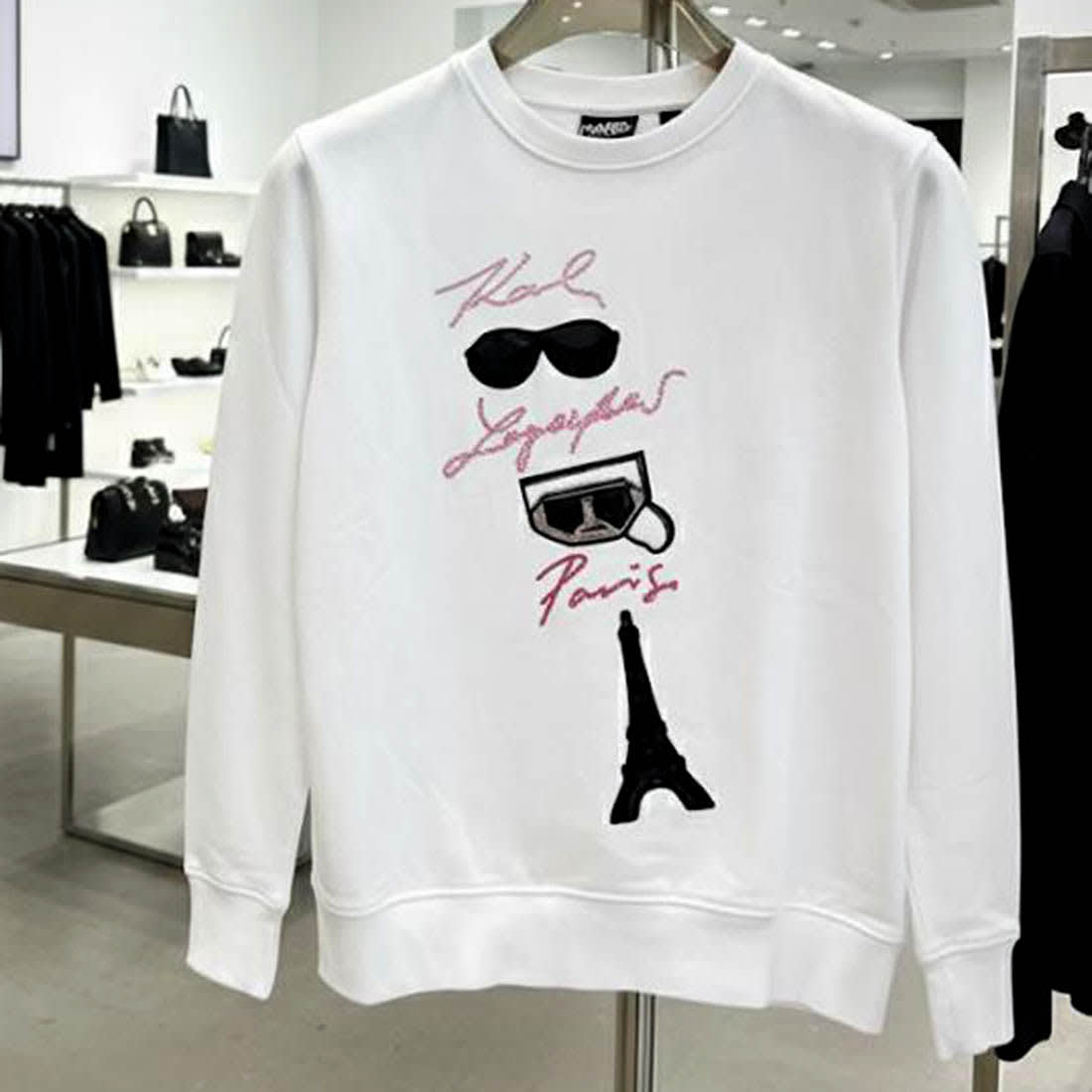 Karl Lagerfeld White Premium Quality Sweatshirt-0