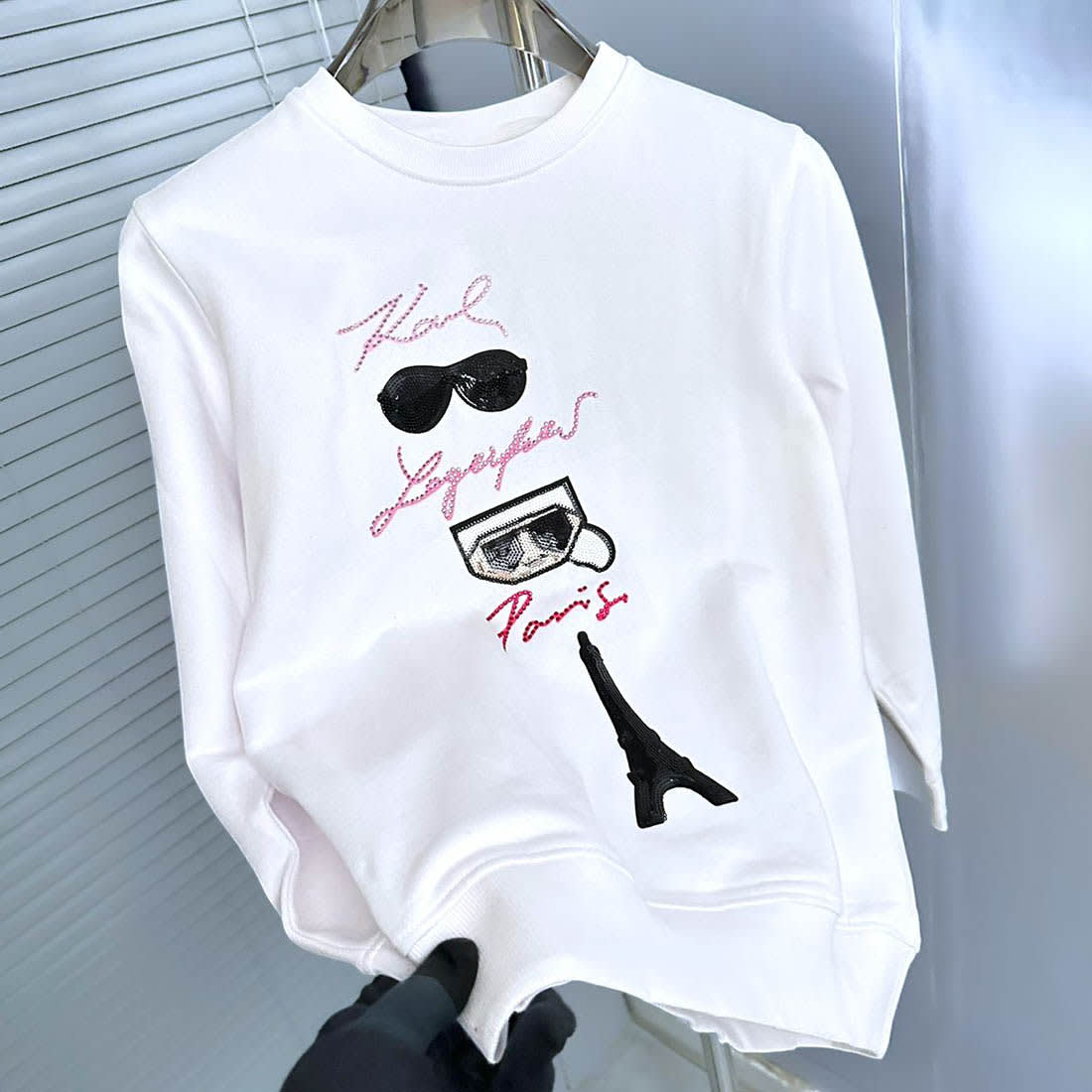 Karl Lagerfeld White Premium Quality Sweatshirt-2