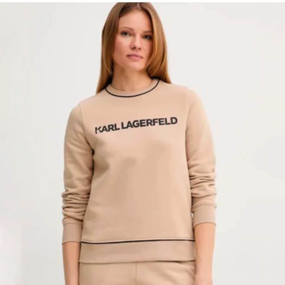 Karl Lagerfeld Beige Premium Quality Sweatshirt-0