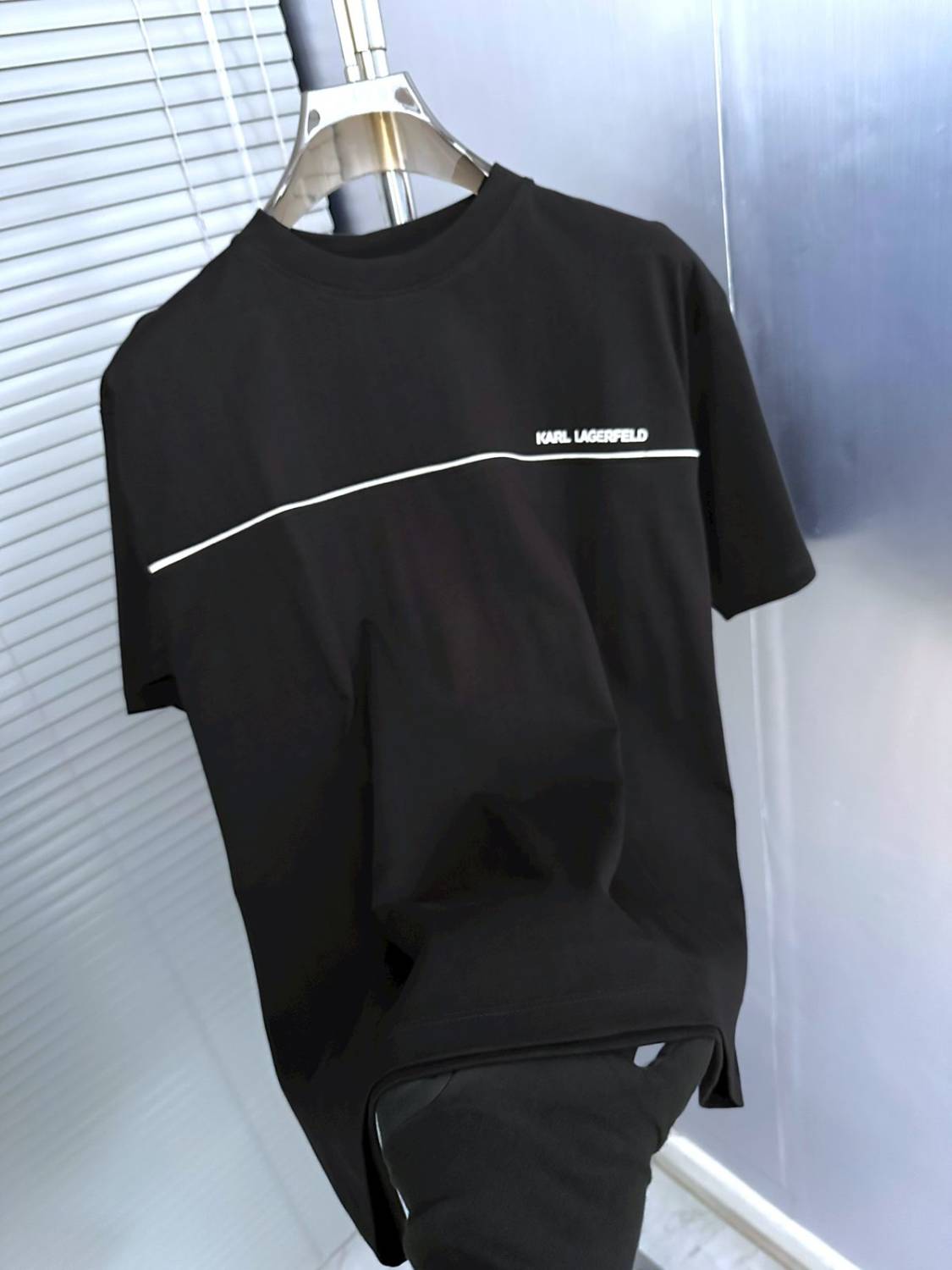 Karl Lagerfeld Black Premium Quality T-shirt-3