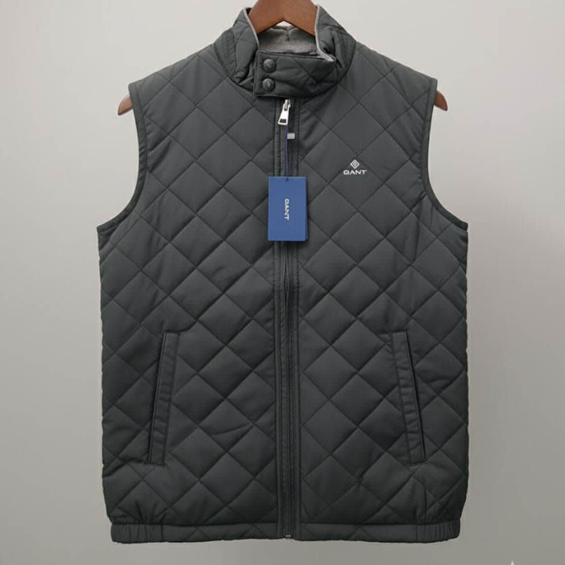 Gant Embroidered logo Black Premium Quality Half Jacket-2