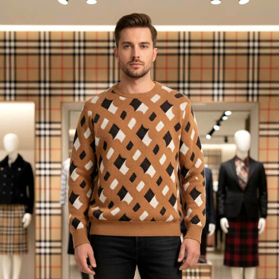 Burberry Brown Premium Quality Sweatshirt-0