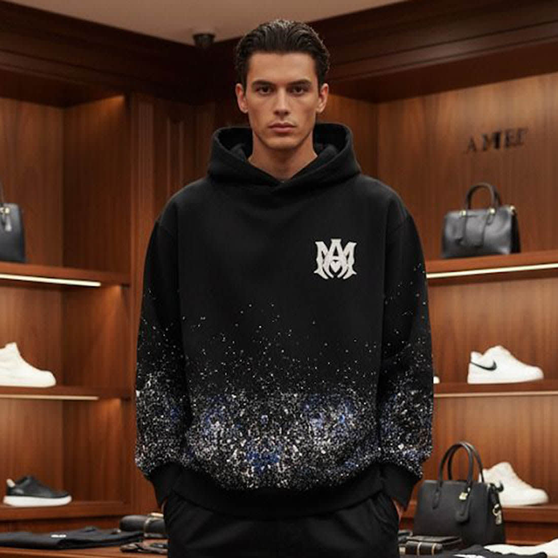 Amiri Black Premium Quality Hoodie-2