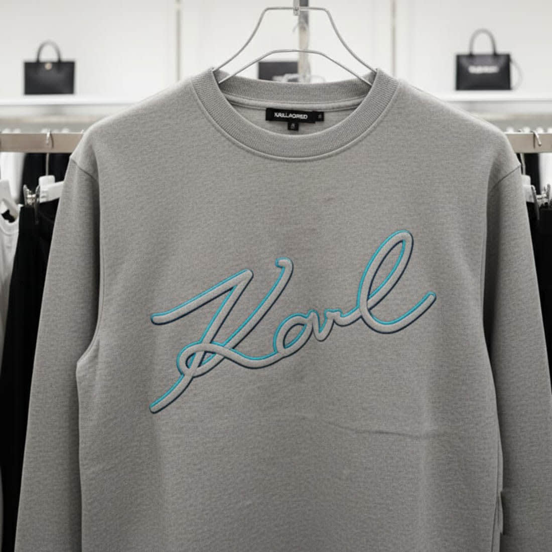 Karl Lagerfeld Grey Premium Quality Sweatshirt-2