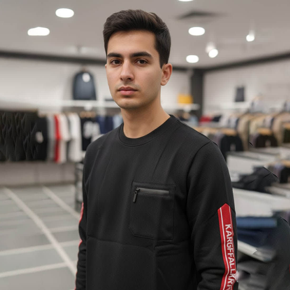 Karl Lagerfeld Black Premium Quality Sweatshirt-1