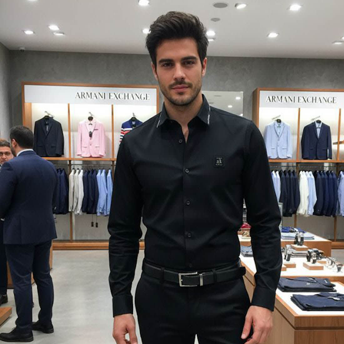 Armani Exchange Black Premium Qualiy Cotton Shirt-0