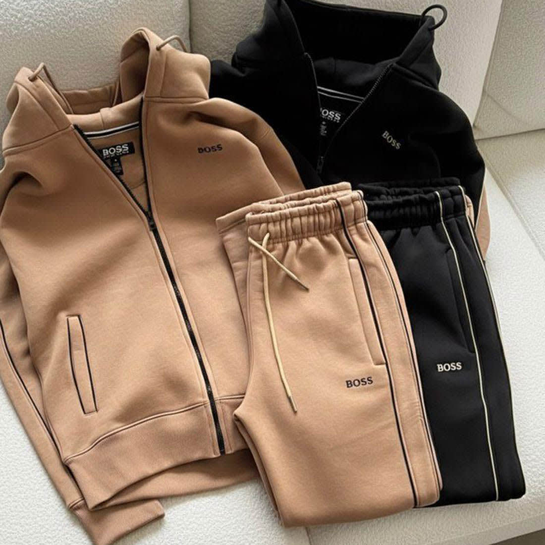 Hugo Boss Brown Premium Quality Warm Tracksuit-1