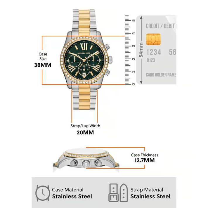 Michael Kors Lexington Chronograph Watch for Women MK7303-4