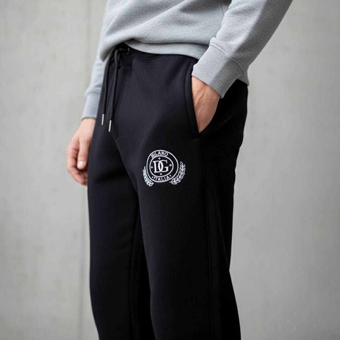 Dolce & Gabbana Black Premium Quality Warm Track Pant-0