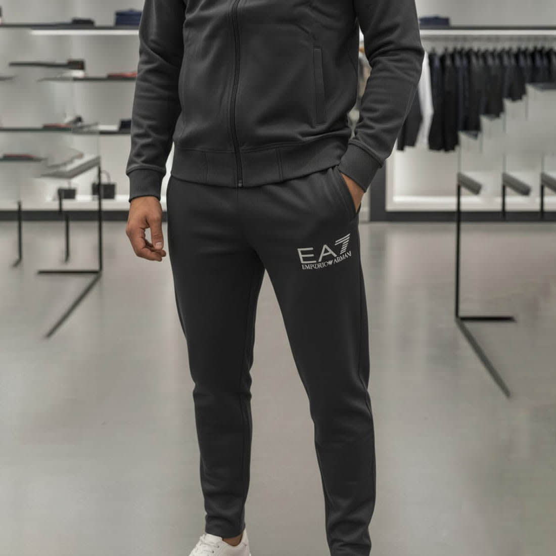 Emporio Armani EA7 Black Premium Tracksuit-2