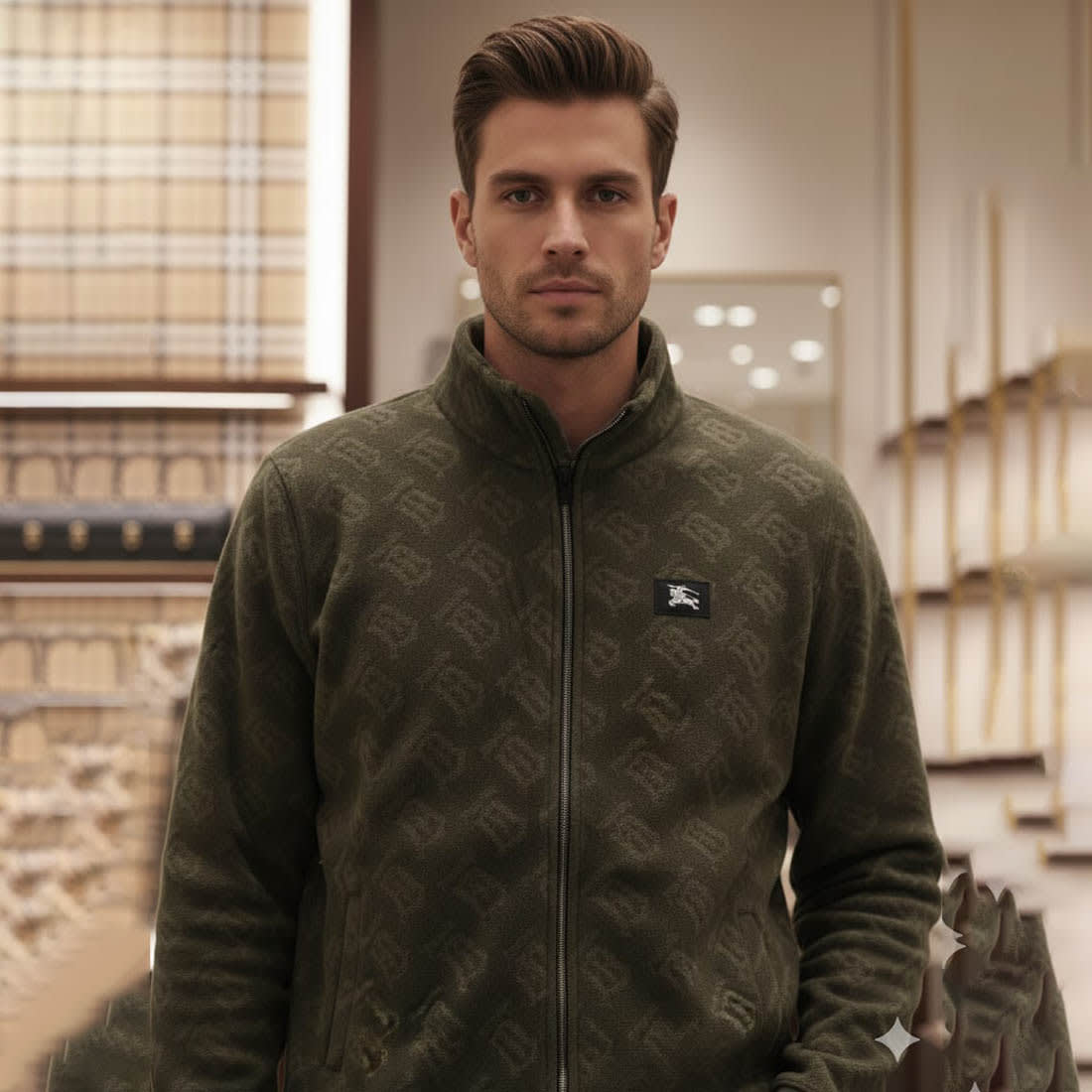 Burberry Dark Brown Premium Quality Jacket-2