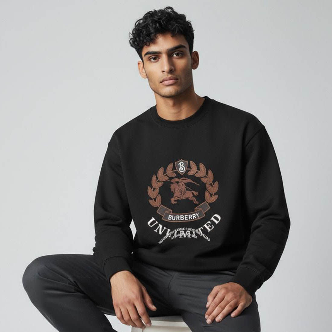 Burberry Black Premium Quality Sweatshirt-0