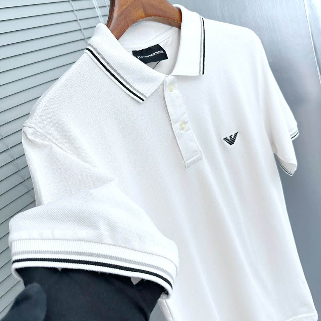 Armani Exchange White Premium Quality Polo Shirt-1