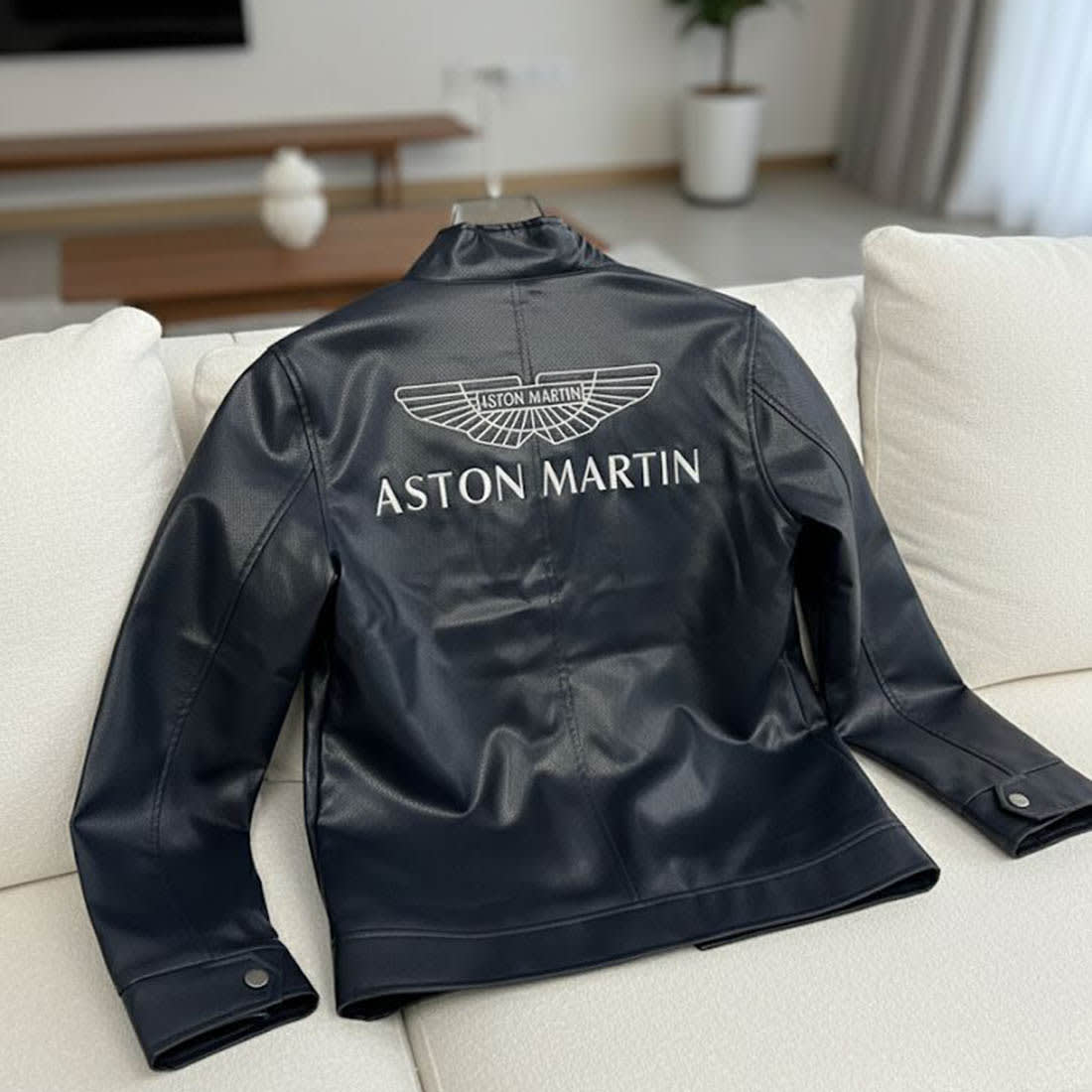 Astron Martin Embroidered logo Blue Premium Quality jacket-4