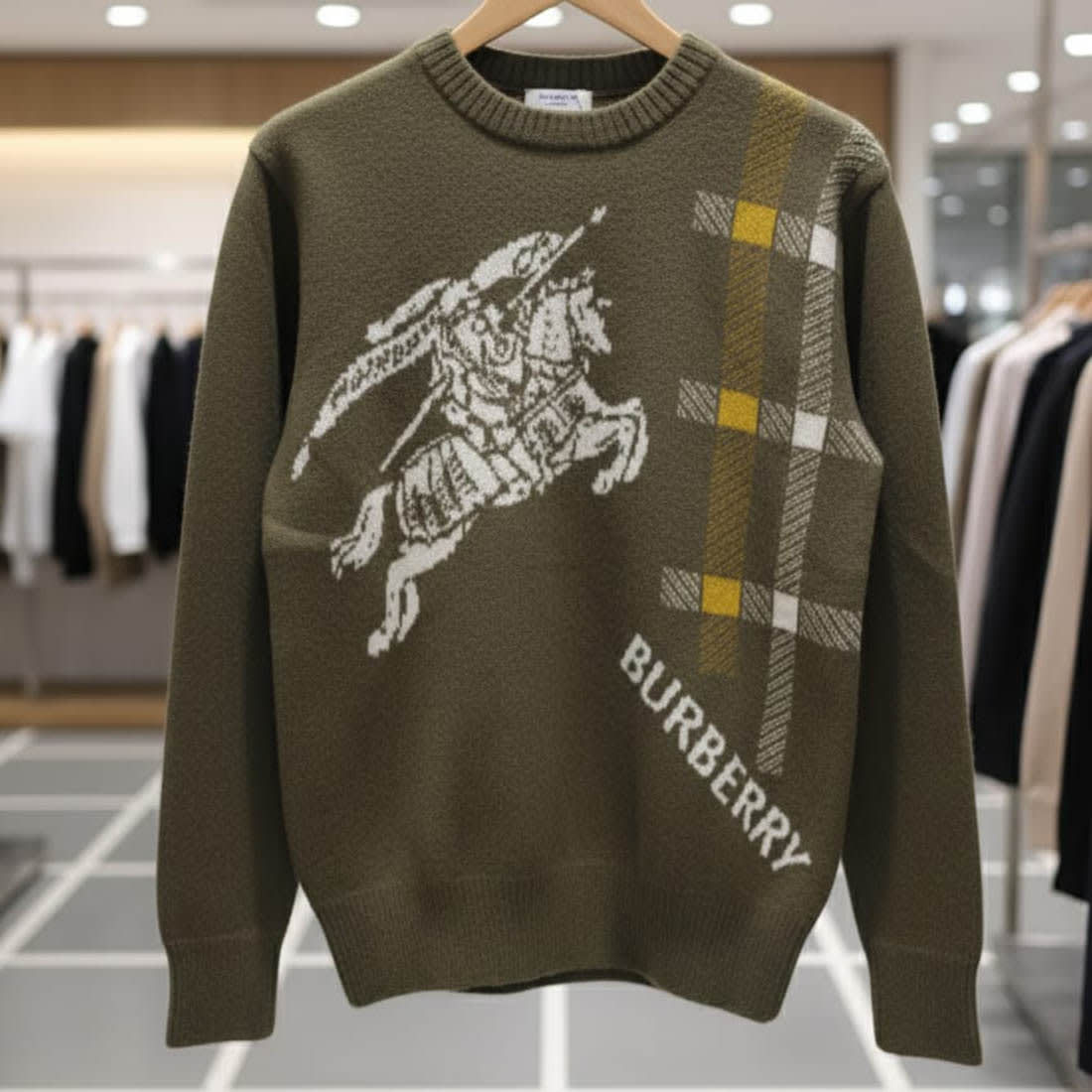 Burberry Green Authentic Quality Pullover-2