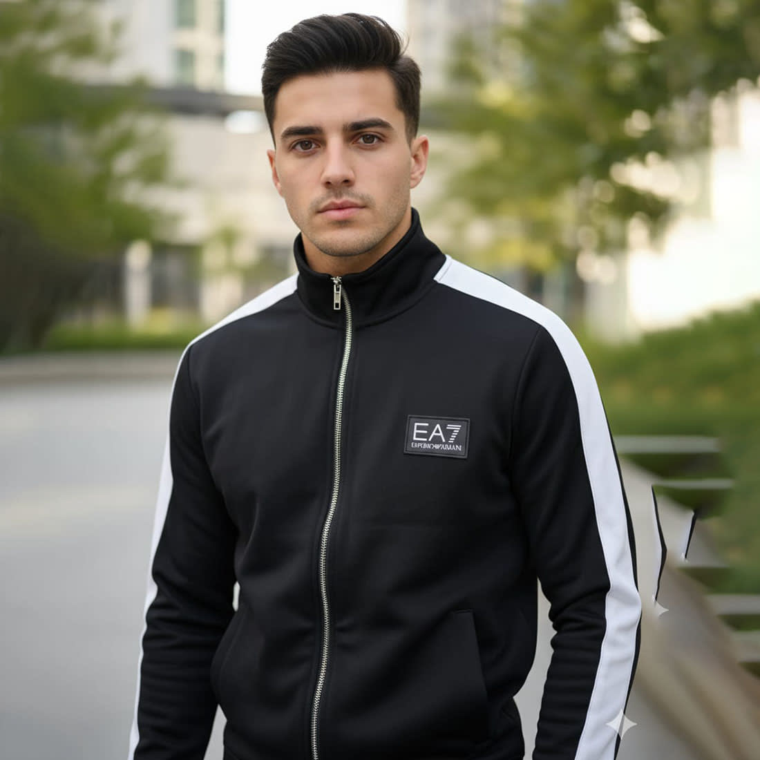 Emporio Armani EA7 Black Premium Tracksuit-1