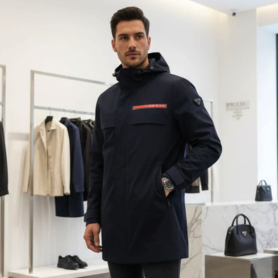 Prada Blue Premium Quality Jacket-1