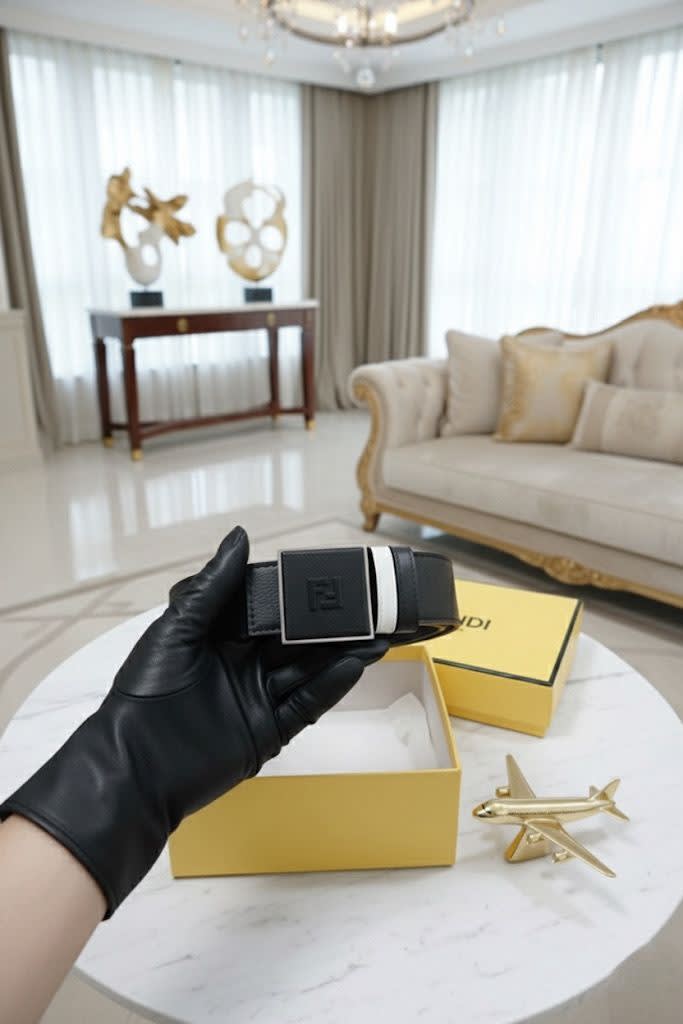 Fendi Black Premium Quality Authentic Belt-1