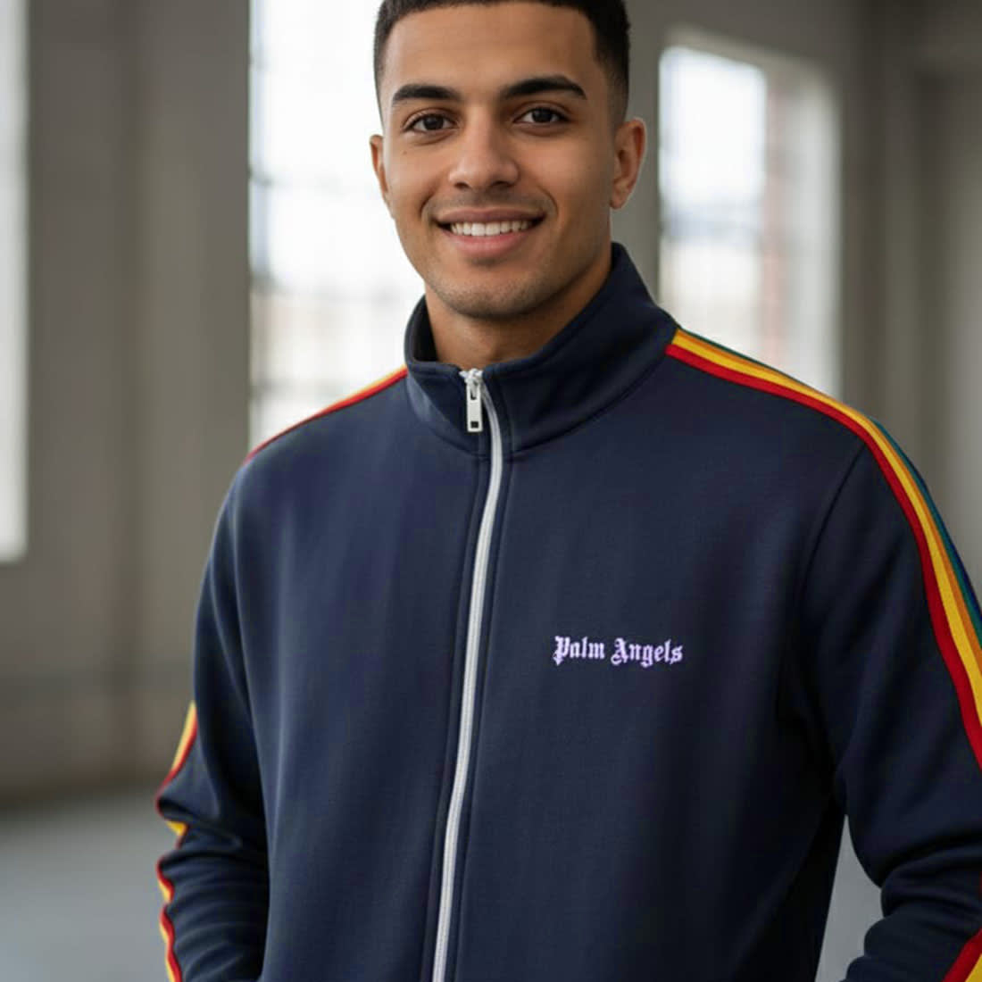 Palm Angles Blue Premium Quality Tracksuit-1