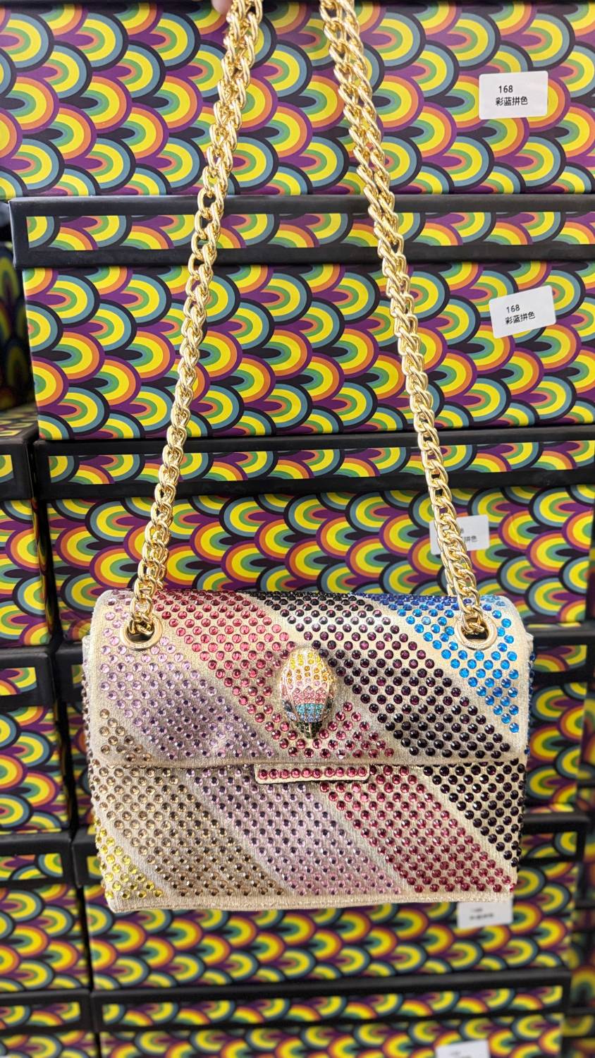 Kurt Geiger Kensington Rainestone Mild Studded Shade Shoulder Bag-1