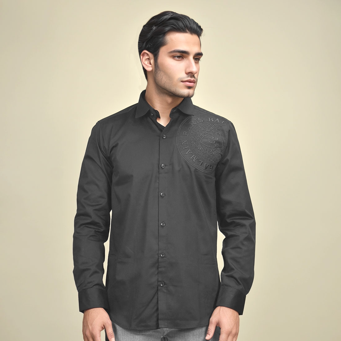 Balmain Black Premium Quality Shirt-2
