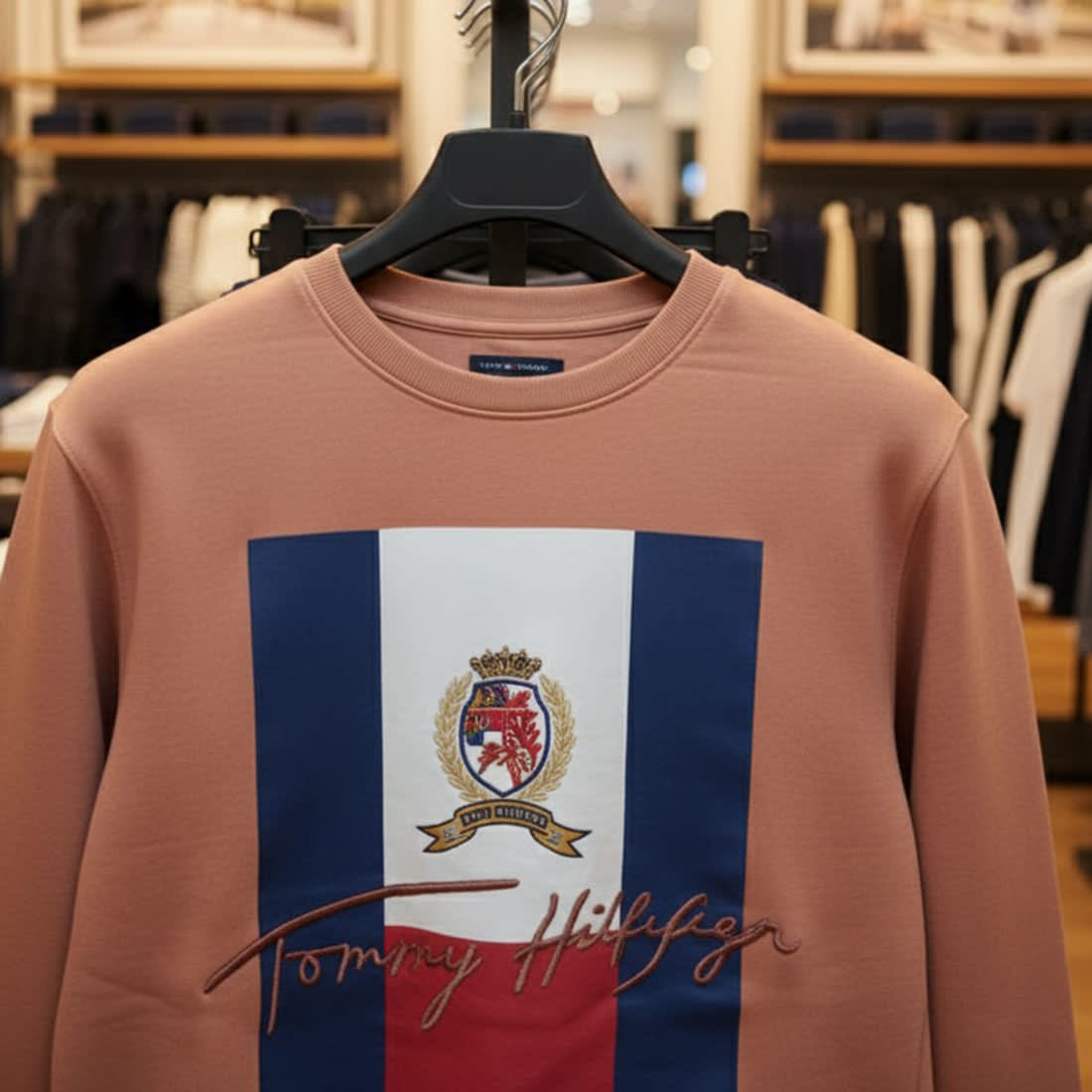 Tommy Hilfiger Brown Authentic Quality Sweatshirts-3