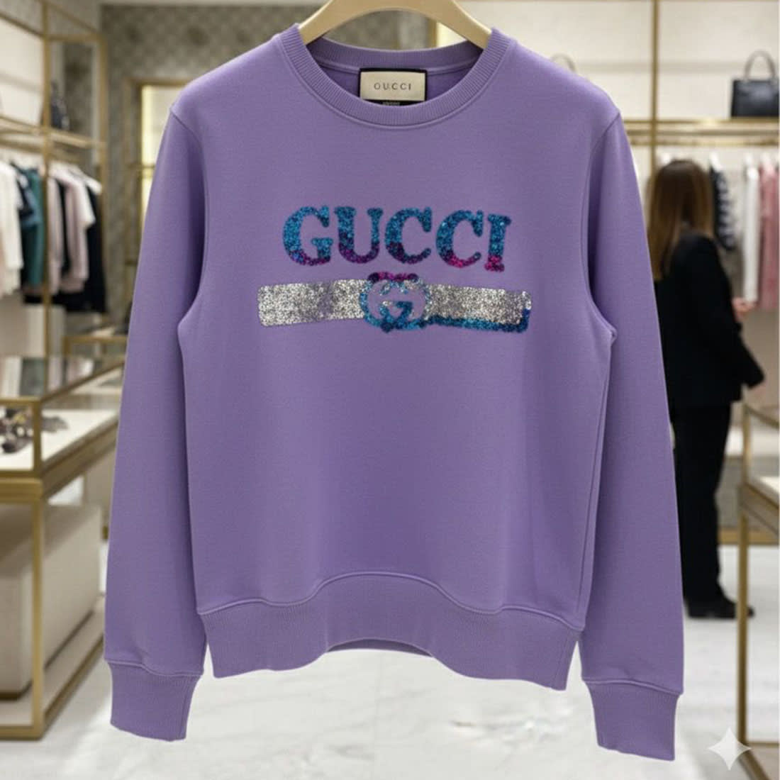 Gucci Purple  Premium Quality Sweatshirt-2