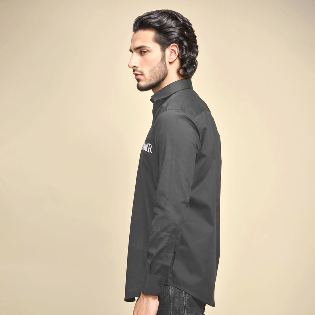 Dior Black Premium Quality Long Sleeve Cotton Shirt-3