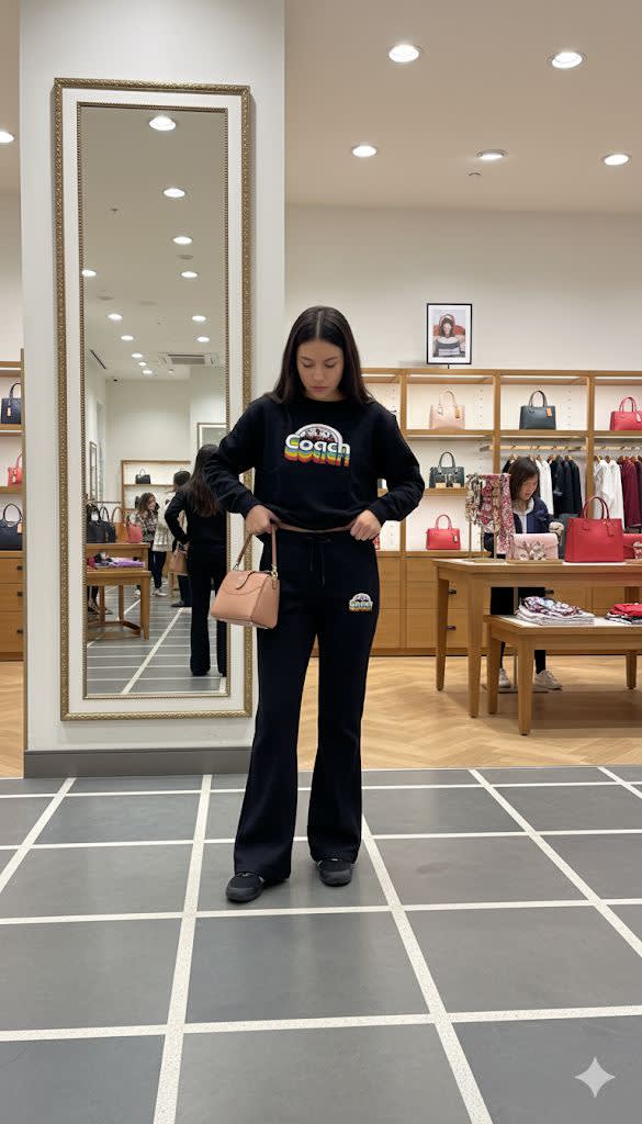 Coach Black Premium Quality Co-ord Set-1