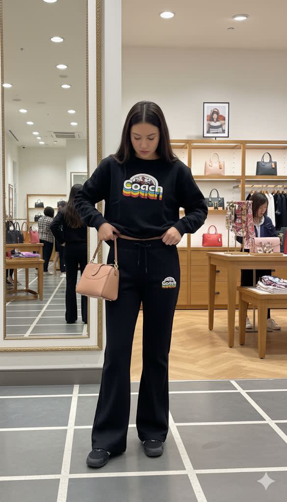 Coach Black Premium Quality Co-ord Set-0